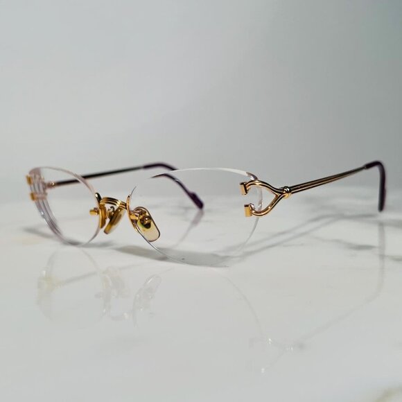 Cartier Other - Cartier Portofino Wire Gold Sunglasses Glasses Frame